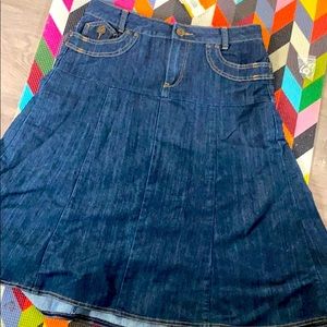 Cato Denim Jean Skirt Knee Length Size 8
